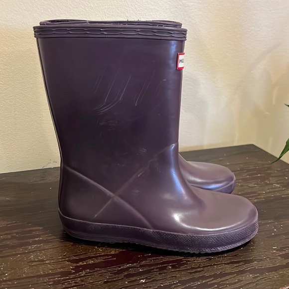 Hunter Other - Girls Hunter rain boos 8” purple